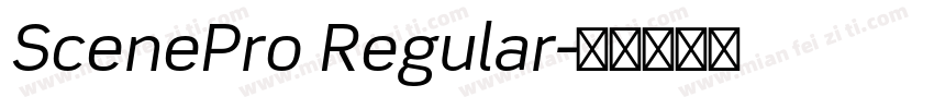 ScenePro Regular字体转换